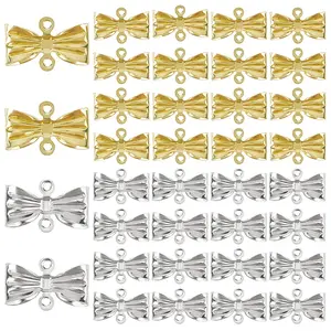 40Pcs 2 Colors Alloy Links Connector Charms