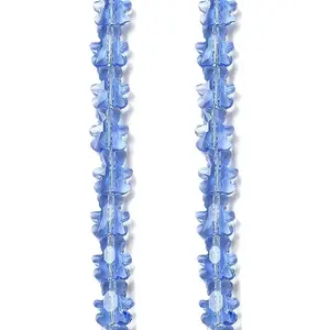 Transparent Electroplate Glass Beads Strands