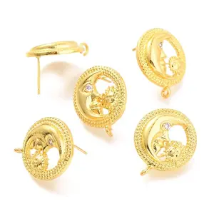 Brass Stud Earring Findings