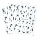 3Pcs Flower ABS Plastic Self Adhesive Nail Art Stickers