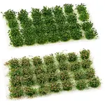 56Pcs 2 Colors Nylon Mini Grass Tufts