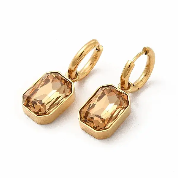 Ion Plating(IP) 304 Stainless Steel Hoop Earring Hand Polished
