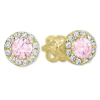 Soliter Zlaté peckové náušnice s krystaly 745 239 001 00806 0000400