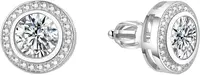 Beneto Stříbrné náušnice se zirkony TAGUP1588S