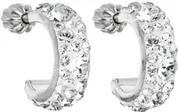 Evolution Group - Pavona Půlkruhové náušnice 31118.1 krystal