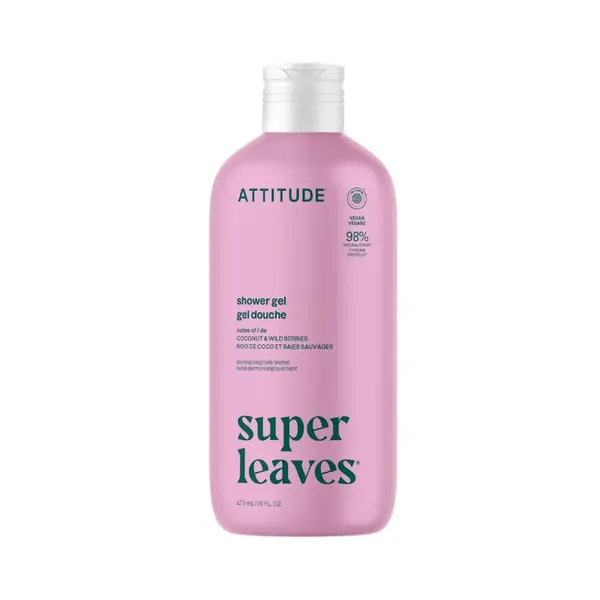 ATTITUDE Super leaves Sprchový gel kokos a lesní plody 473 ml