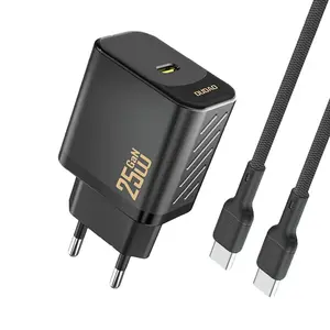 Dudao A27CEU nabíječka USB-C + kabel USB-C - USB-C, PD 25W GaN, černá