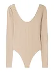 Bershka Košeľové body  béžová