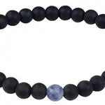 Troli Korálkový náramek z onyxu a modrého jaspisu 20 cm