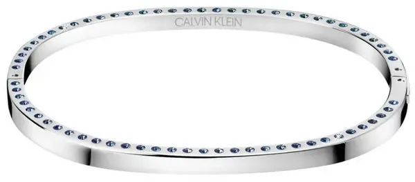 Calvin Klein Pevný ocelový náramek s krystaly Hook KJ06MD04050 5,4 x 4,3 cm - XS