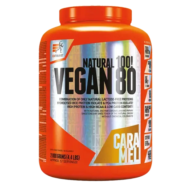 Extrifit Vegan 80 2000g - ledová káva