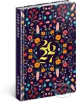 NOTIQUE 18-mesačný diár Petito – Flóra 2026/2027, 11 x 16 cm