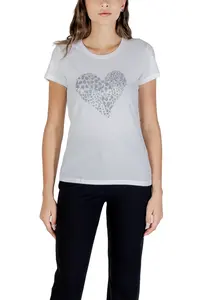 Bílé triko Liu Jo s potiskem srdce