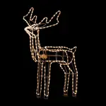 Žlutý LED svítící sob MEDIUM, 90 cm