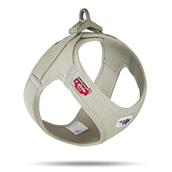 Curli Postroj pro psy se sponou Air-Mesh Light Tan XS, 3-5 kg