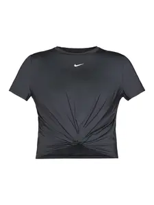 NIKE Funkčné tričko 'One Classic'  čierna / biela