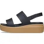 Crocs Sandále  hnedá / čierna melírovaná