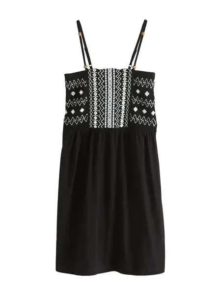 Next Letné šaty  čierna / biela