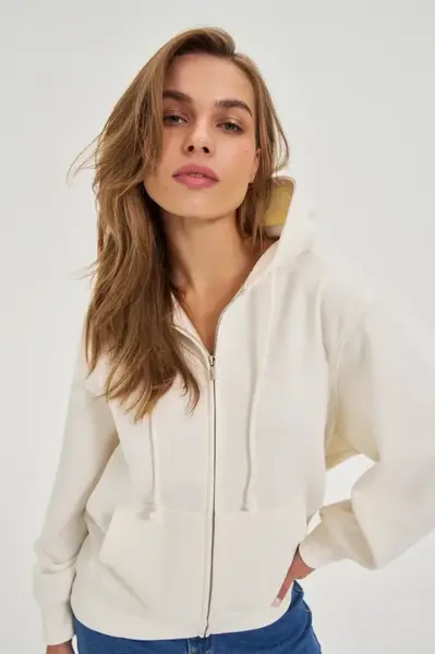 Marisse Ecru Hoodie