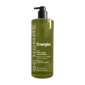 Grace Cole Pánské energizující tělové mýdlo 3v1 Bergamot, Cedr & Mošus 1 l