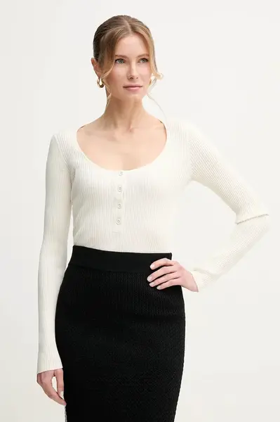 Hedvábný svetr Pinko béžová barva, 104809 A1KW