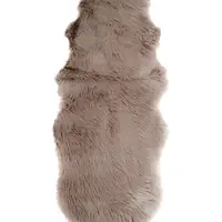 Přehoz House Nordic Lambskin Artificial hnědá barva