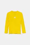 Dětské tričko s dlouhým rukávem adidas Performance žlutá barva, s potiskem, GN7514
