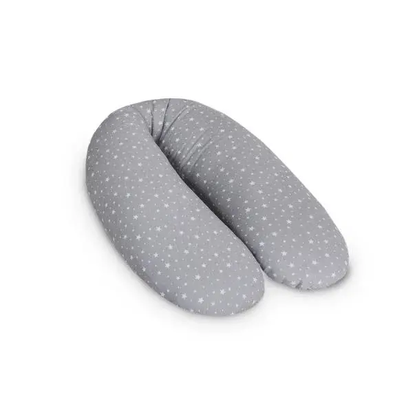 CEBA Polštář na kojení Cebuška Multi Jersey Grey Stars 190 cm