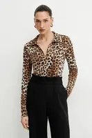 Halenka Morgan TUFUS dámská, béžová barva, vzorovaná, TUFUS