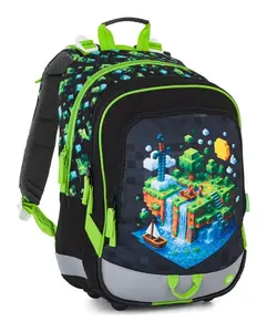 Školský batoh Bagmaster ALFA 26 B Minecraft