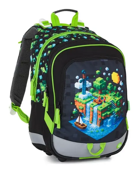 Školský batoh Bagmaster ALFA 26 B Minecraft