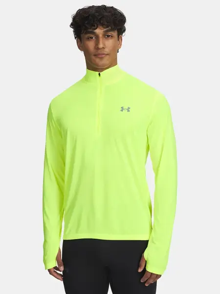 Pánské tričko Under Armour UA LAUNCH 1/4 ZIP-YLW - Pánské
