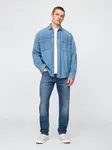 GAP Džíny slim straight faded medium - Pánské
