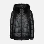 Čierna dámska páperová bunda Geox Backsie