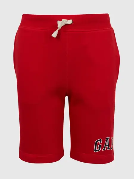 Červené chlapčenské kraťasy s logom GAP