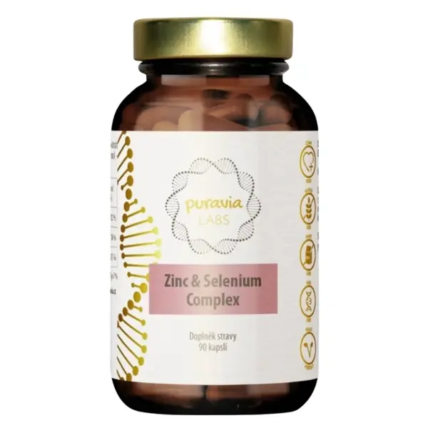PURAVIA LABS Zinok & selén komplex 90 kapsúl