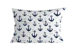 Bavlnená obliečka na vankúš NAVYSTA POLY 50x70 cm, modro-biela