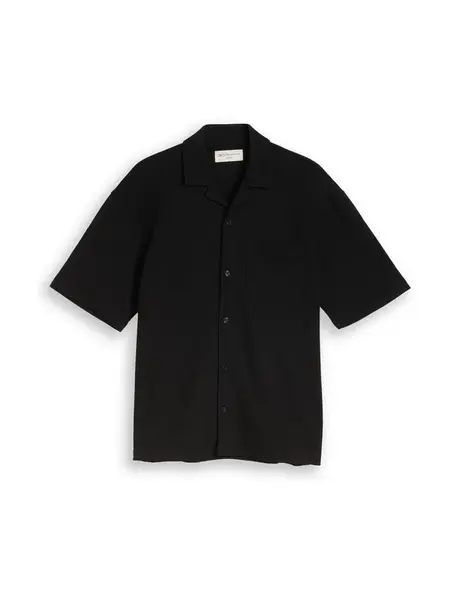 TOM TAILOR DENIM Košeľa  čierna