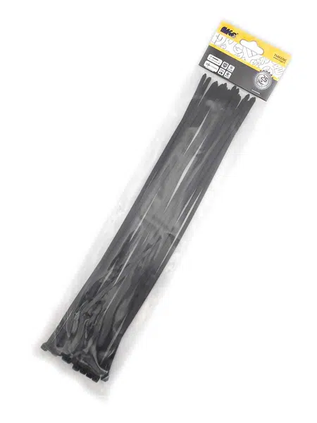 MAGG Stahovací pásky 4,8x370mm černé/25ks