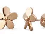 Vuch Nádherné bronzové náušnice Kytičky Fleurette Rosegold