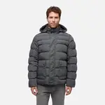 Šedá pánská péřová bunda Geox Leitan
