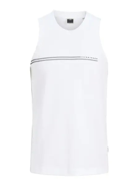 JACK & JONES Tričko 'JCOFUSION'  čierna / biela