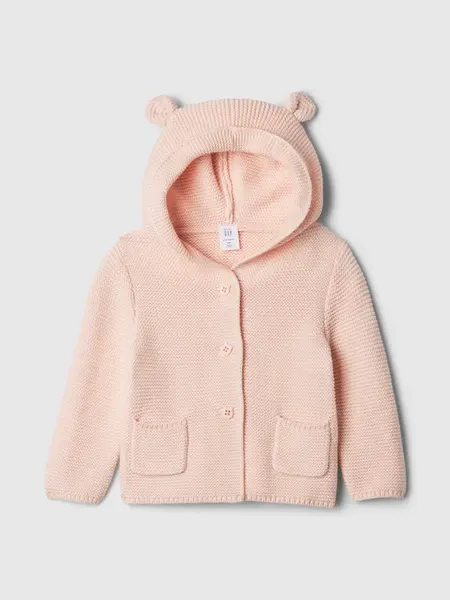 Dětský cardigan s kapucí a oušky