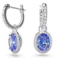 Swarovski Třpytivé náušnice kroužky s přívěsky 2v1 Una Angelic 5671817