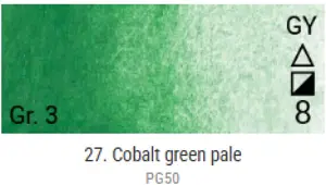 Akvarelové barvy Grand Godet – 27 Cobalt Green Pale
