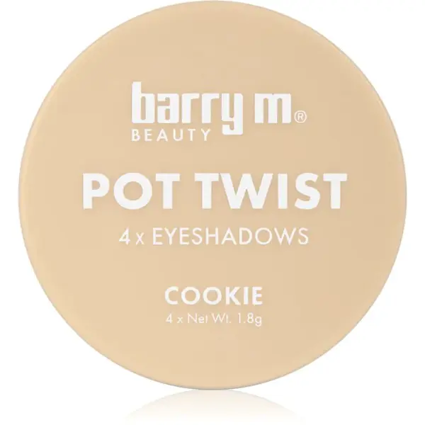 Barry M Pot Twist krémové oční stíny odstín Cookie 4x1.8 g