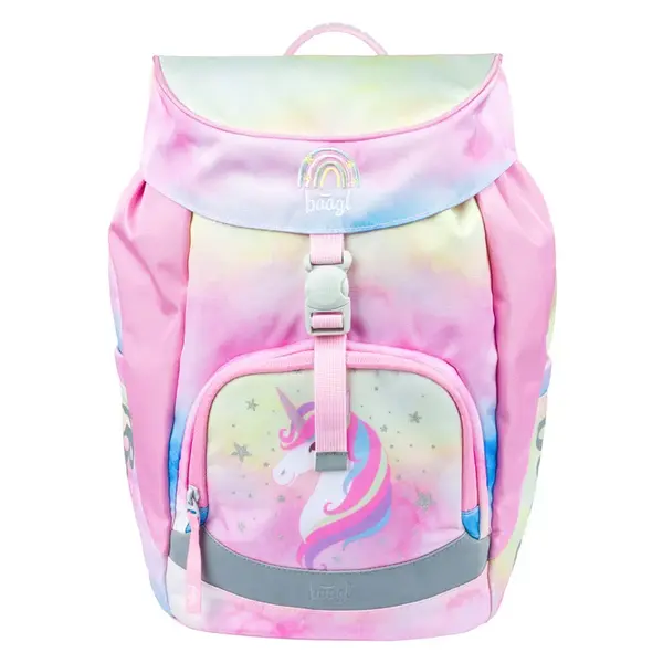 Baagl Školní batoh Airy Rainbow Unicorn
