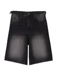 Bershka Džínsy  čierny denim