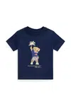 Bavlněné tričko Polo Ralph Lauren tmavomodrá barva, 320979103001
