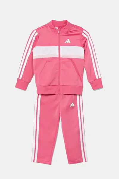 Kojenecká tepláková souprava adidas růžová barva, JW4981